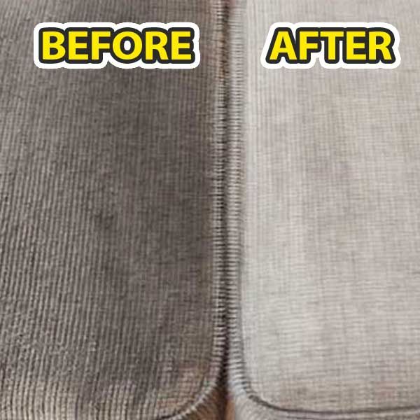 Before and After Upholstery Cleaning